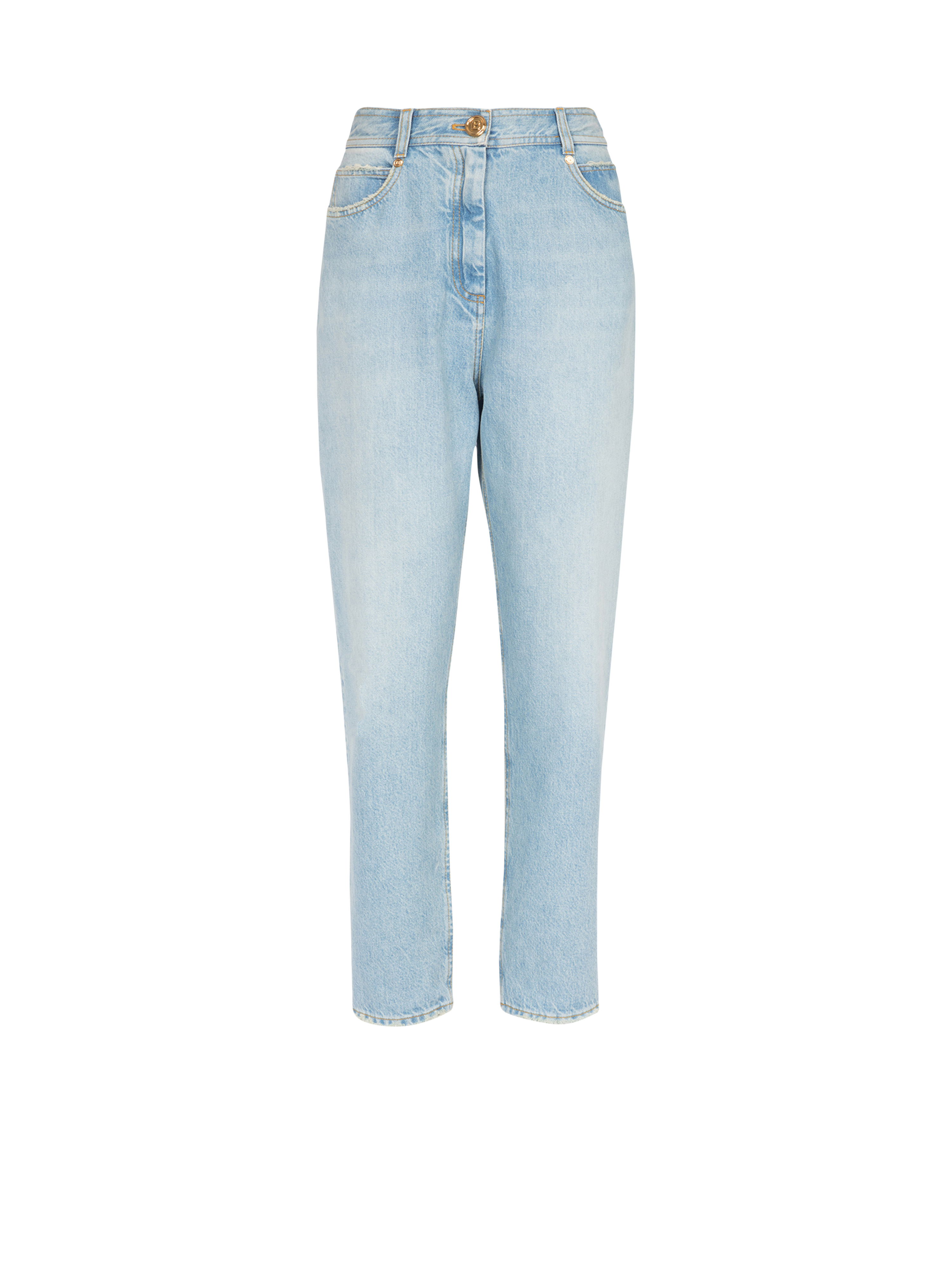 Boyfriend cut eco-designed jeans, blue, hi-res
