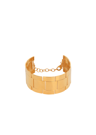 Brass maxi chain choker necklace
