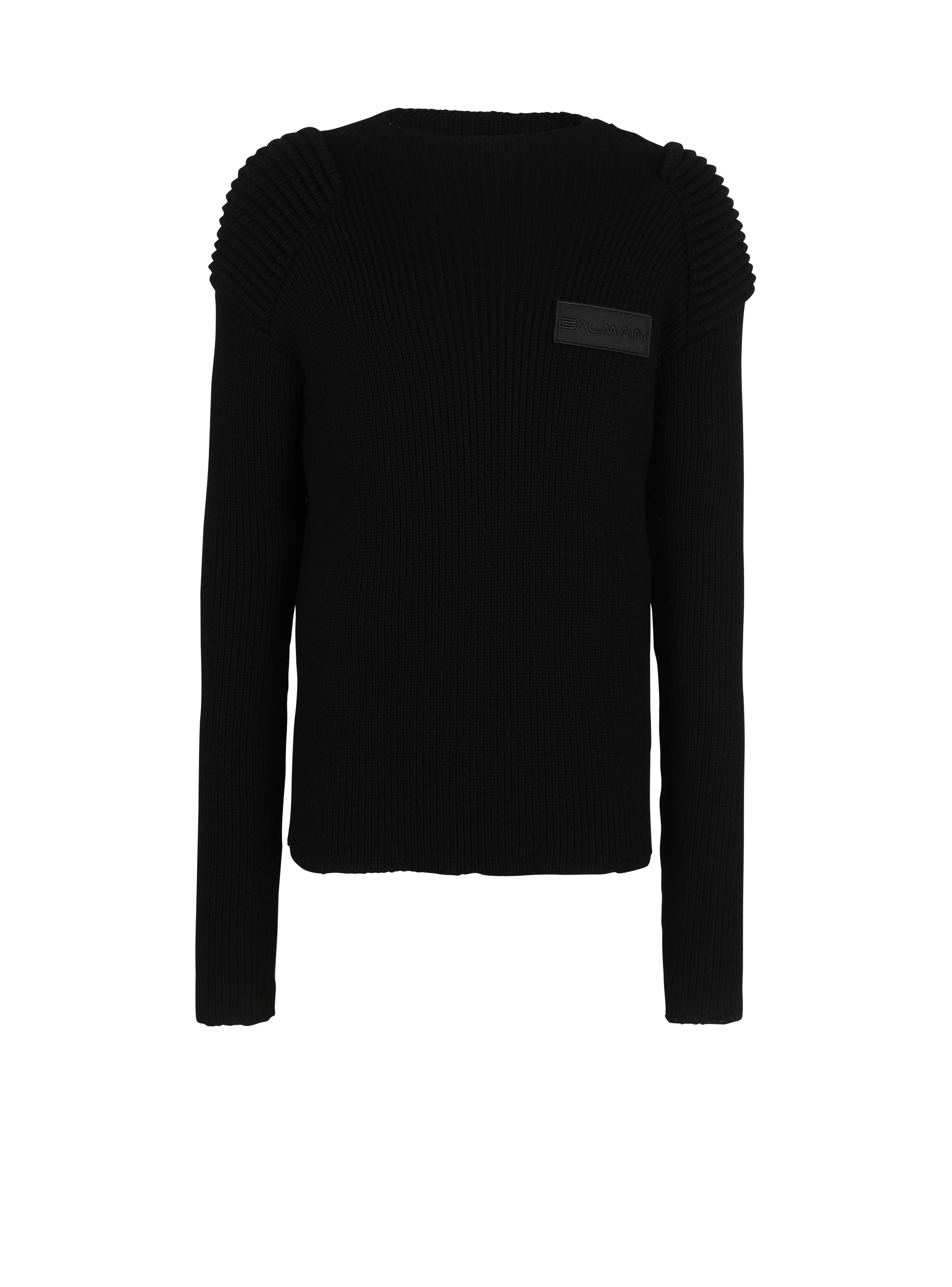 Wool jumper with Balmain logo - Men 