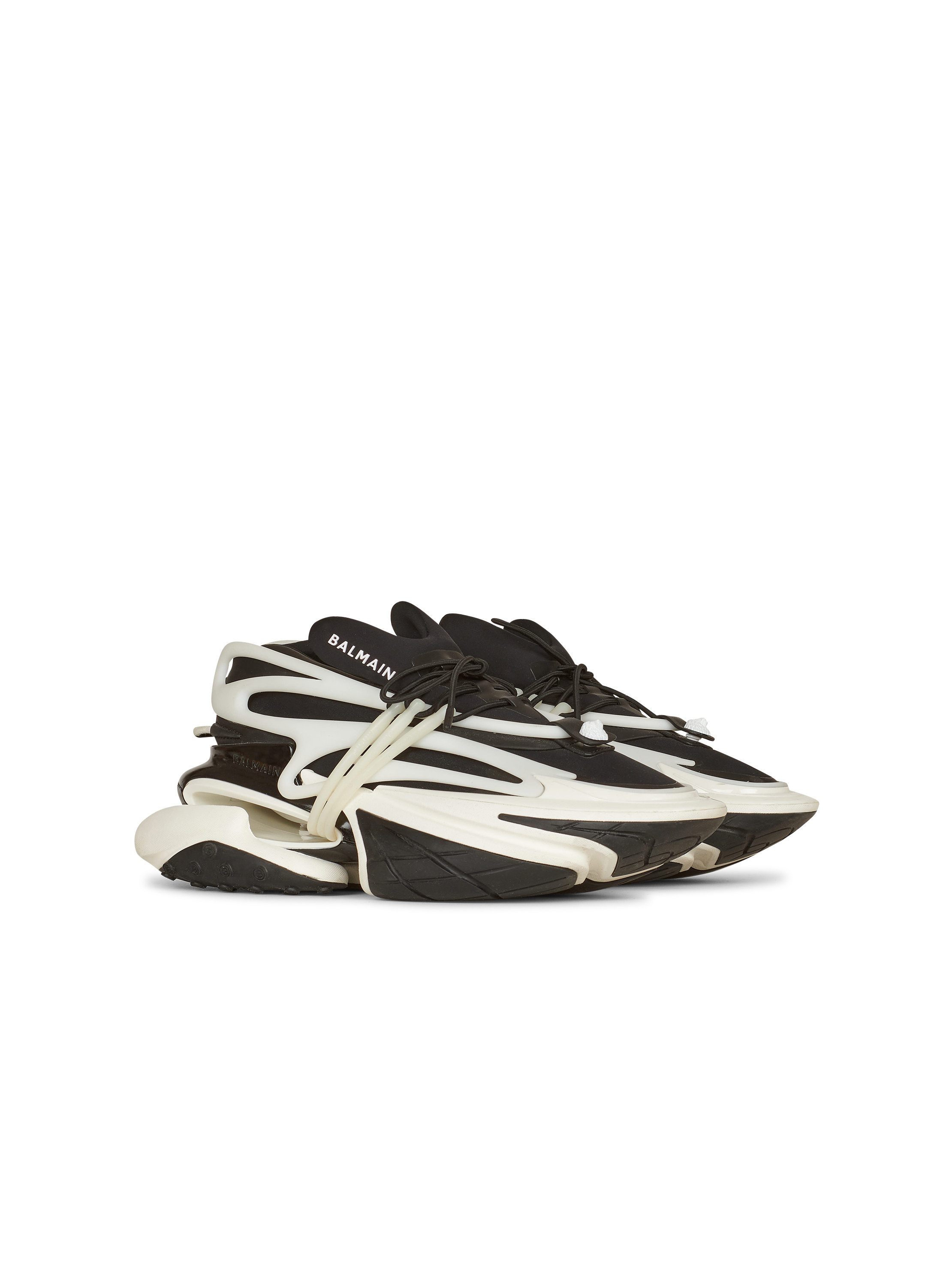 red balmain sneakers