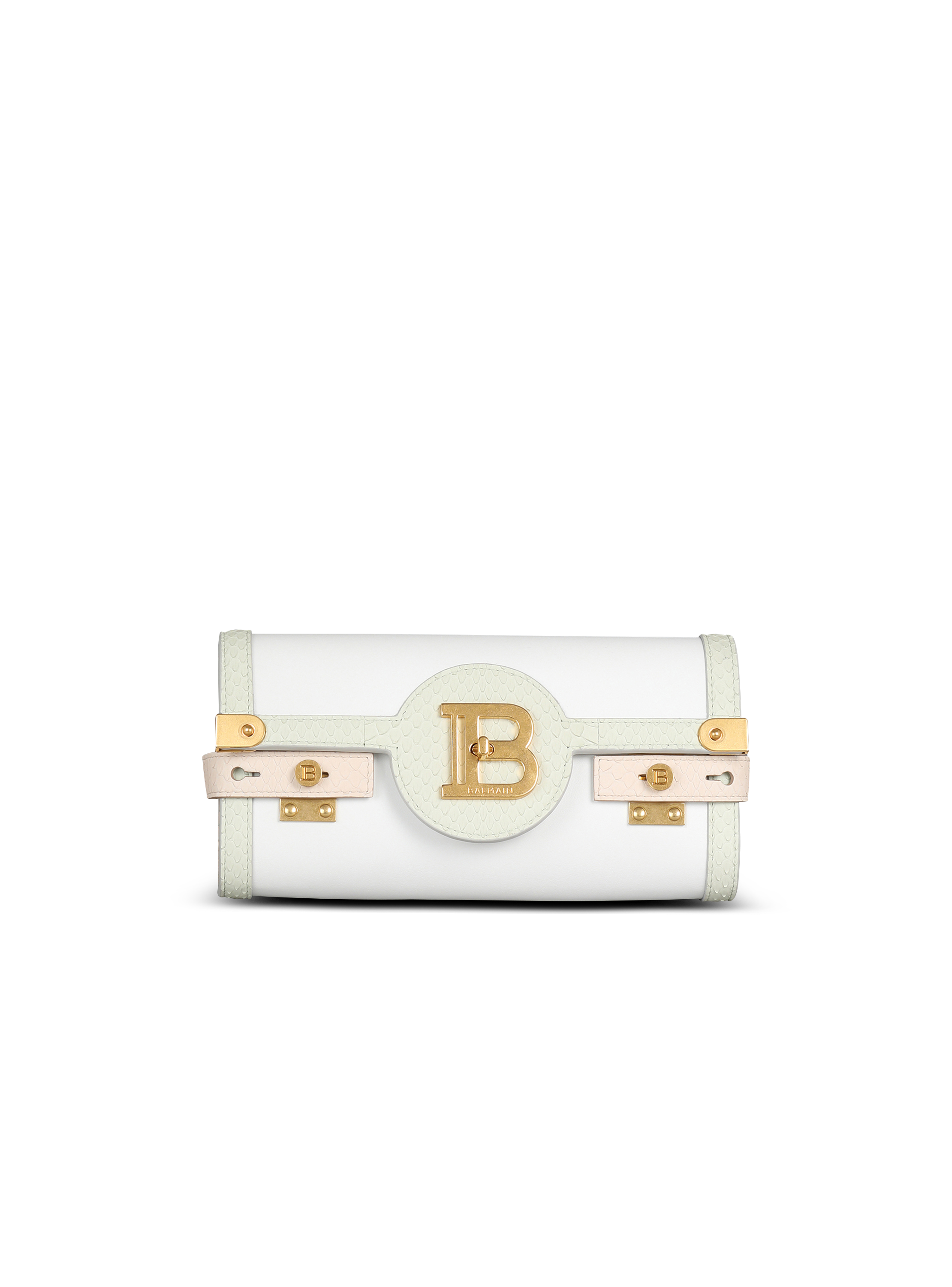 Womens Bags Clutches and evening bags Save 24% Balmain Leather B-buzz 23 Clutch Bag in White 