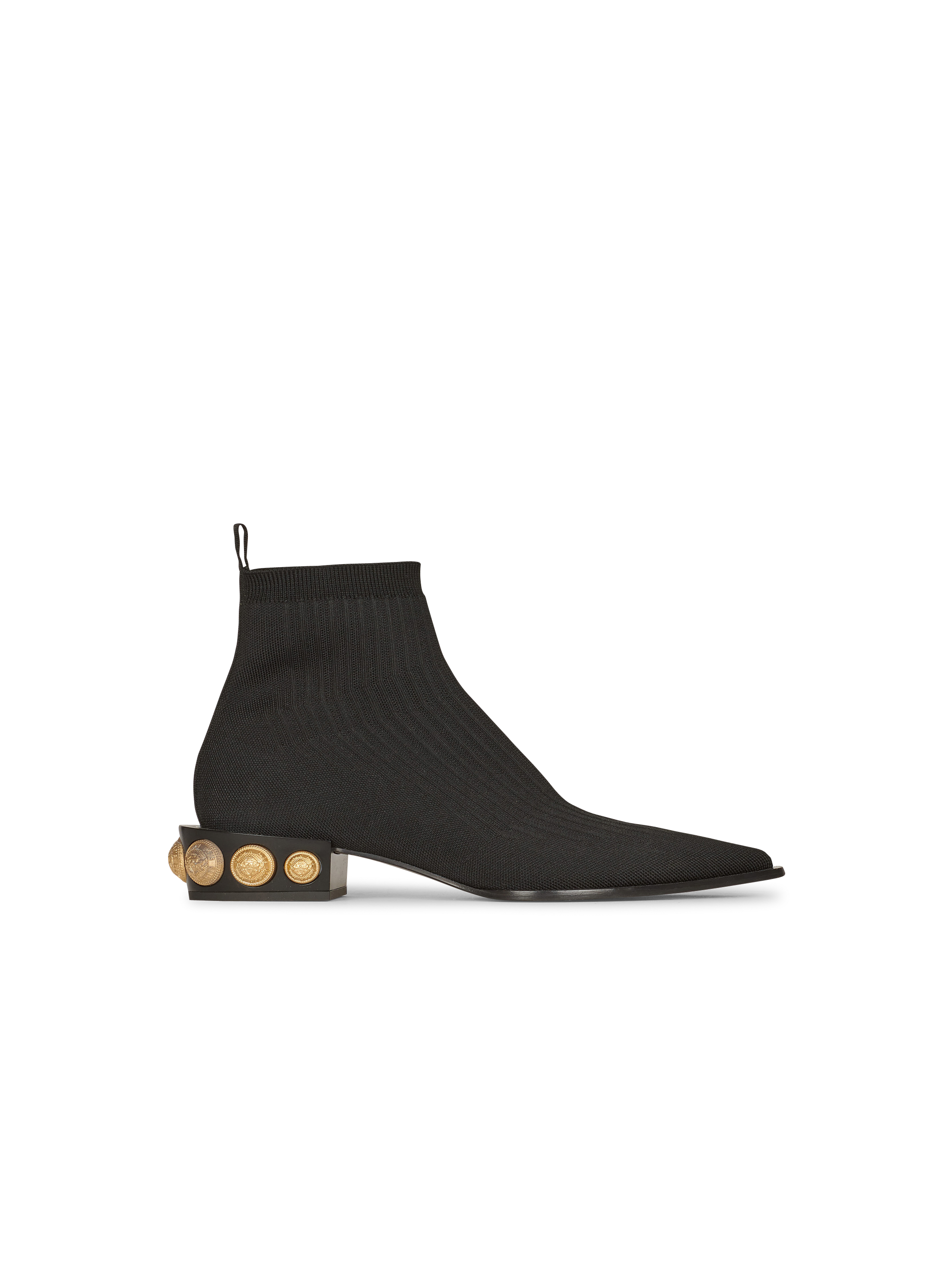 Stretch knit Coin ankle boots - Women 