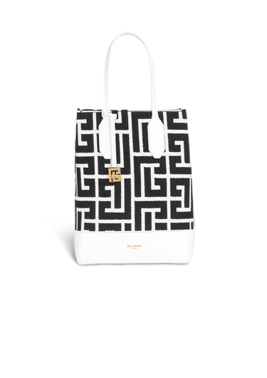 Bicolor jacquard Folded Shopping bag