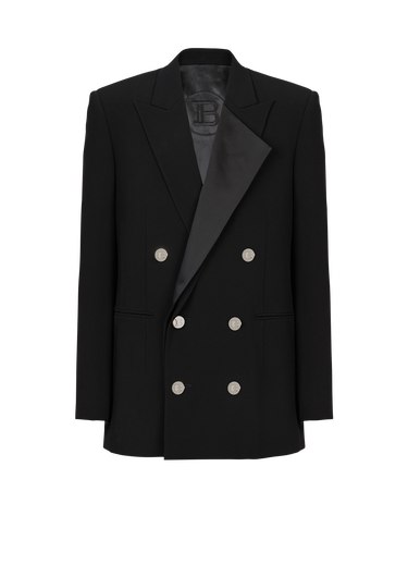 Eco-designed blazer with satin collar