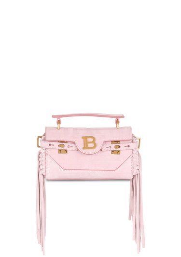 Suede B-Buzz 19 baguette bag with fringe