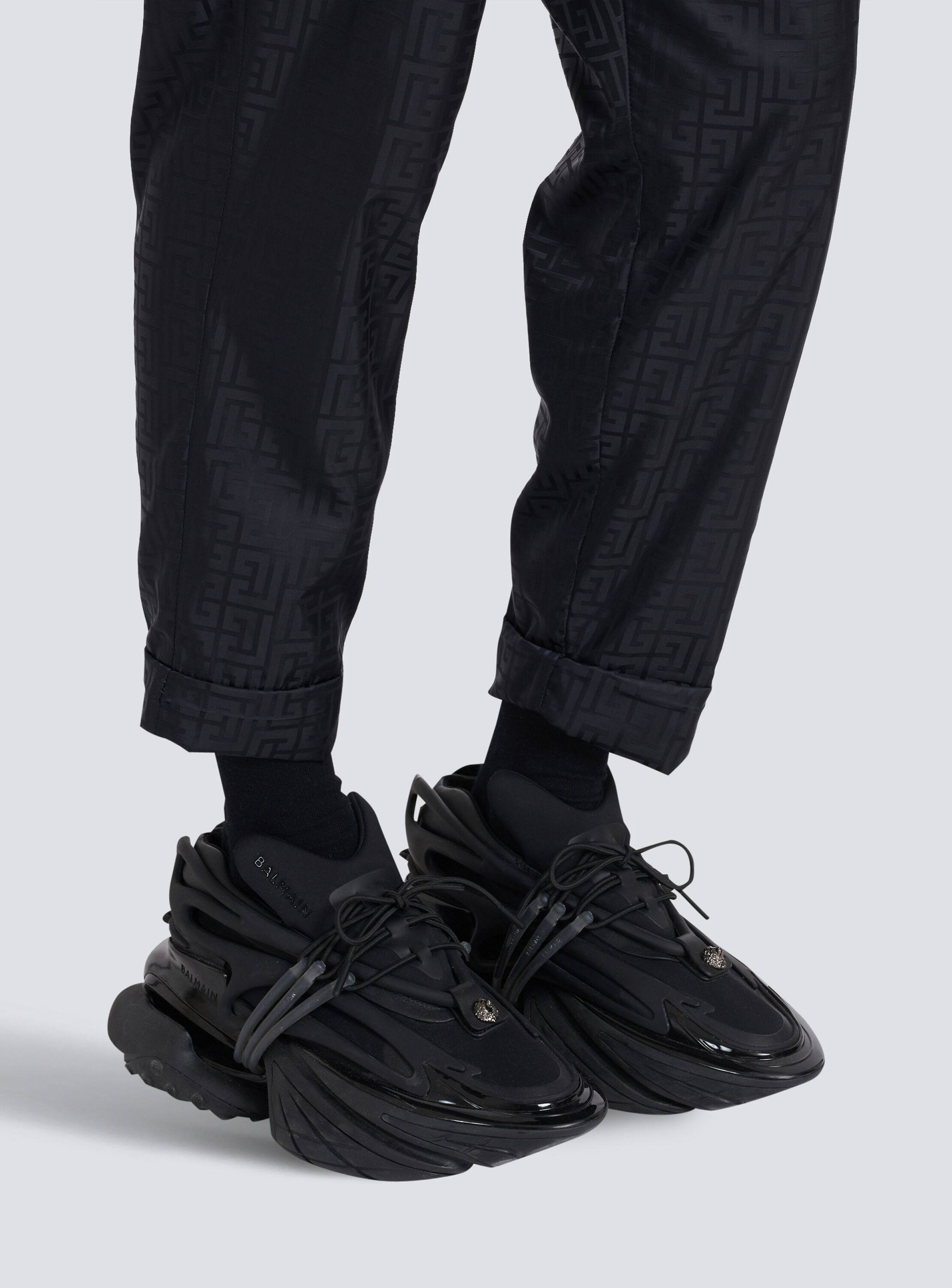 balmain sneakers black