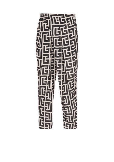 Daped eco-designed pants with maxi Balmain monogram