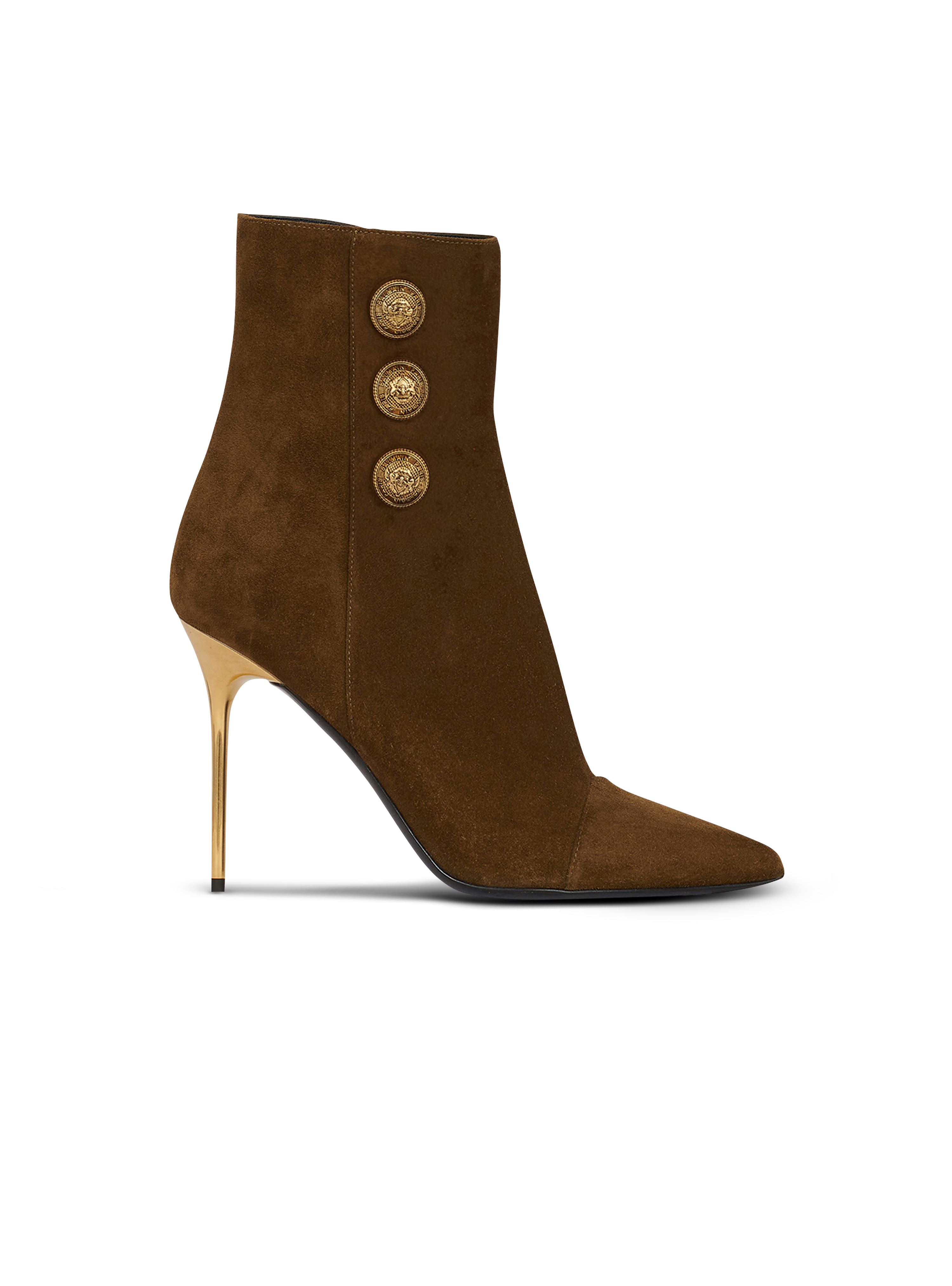 Suede Roni ankle boots, khaki