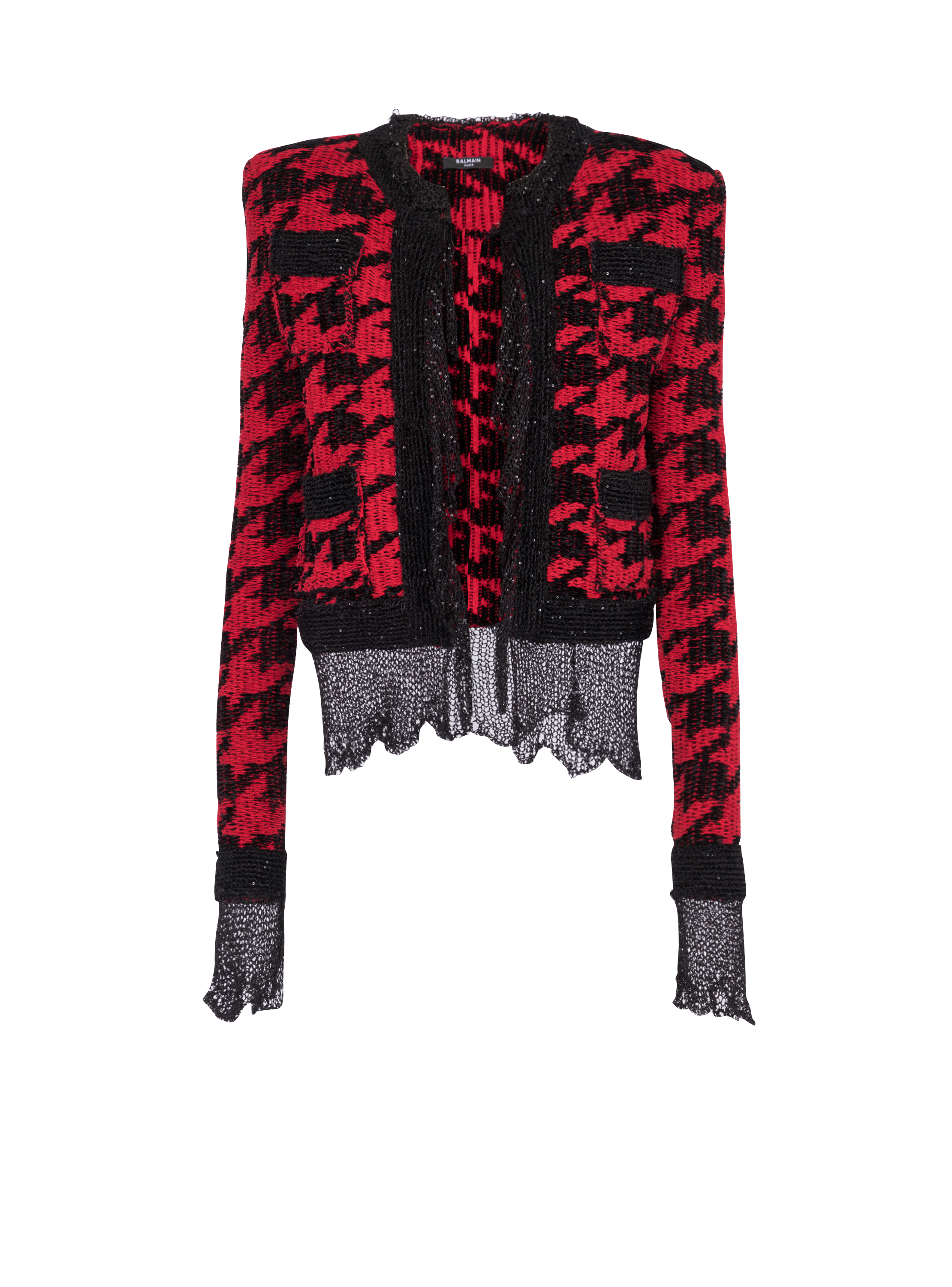 Knit destroyed jacket - Women | BALMAIN