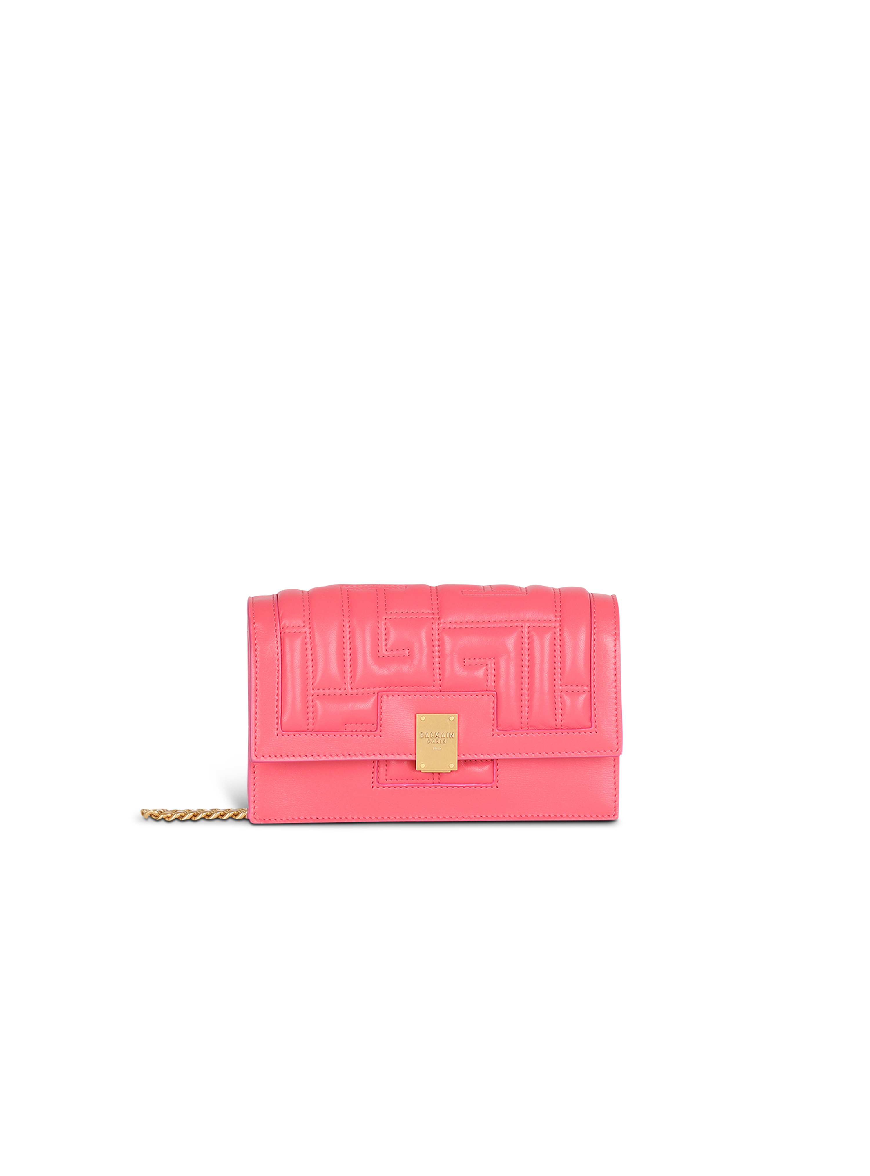 Mini-sized quilted leather 1945 bag, pink, hi-res