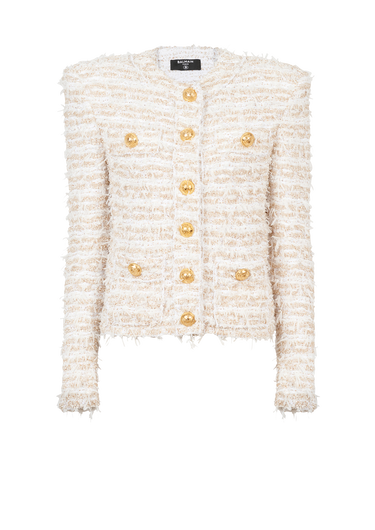White tweed jacket 