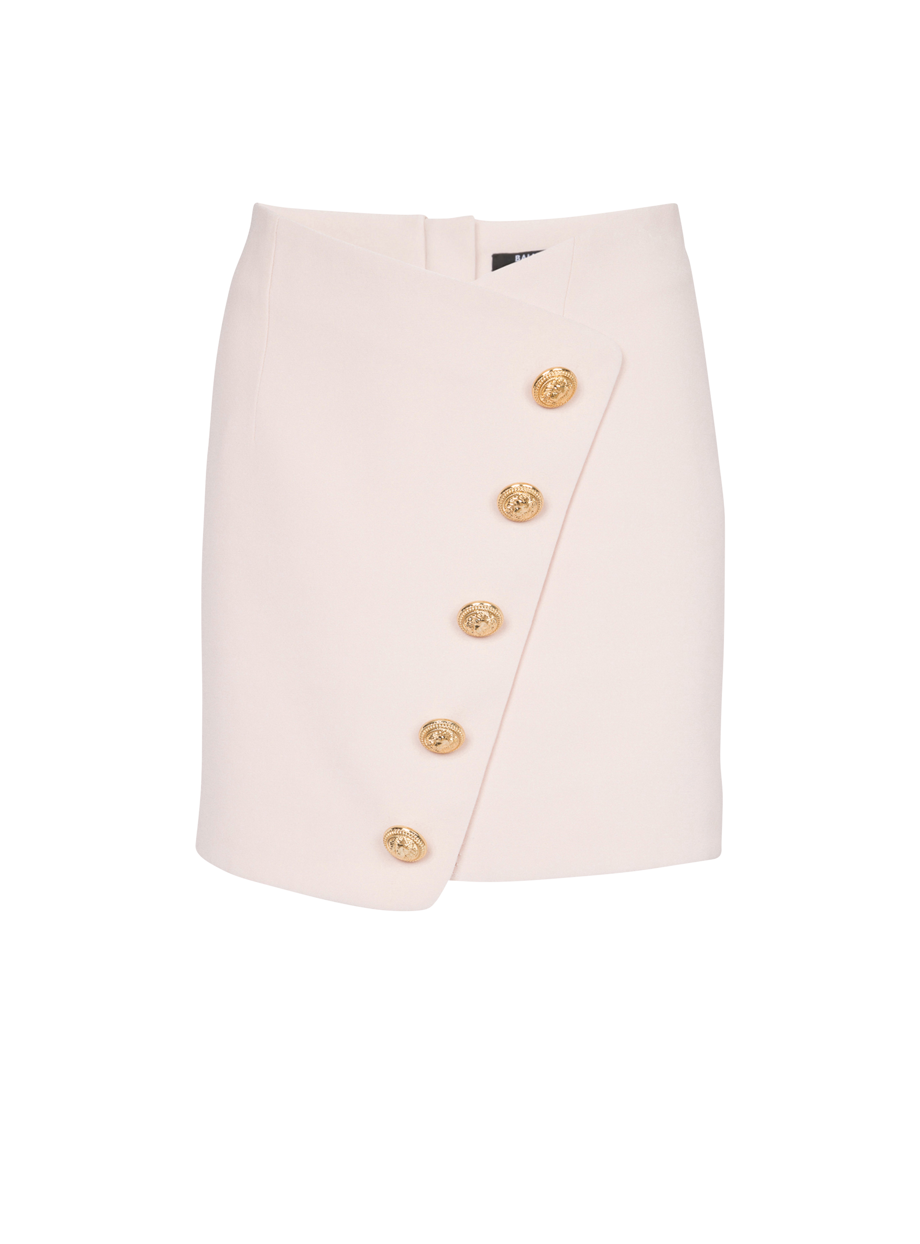 Short crêpe skirt, pink, hi-res