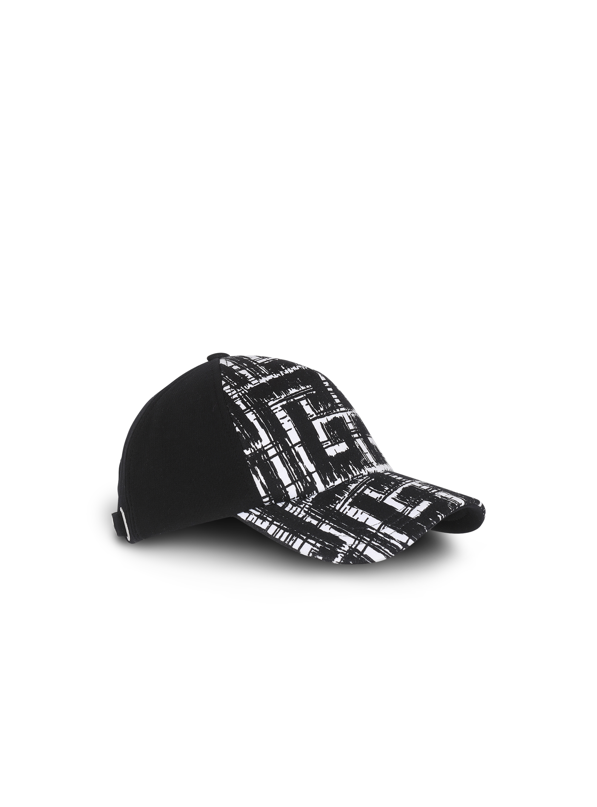 Eco-designed cap with maxi Balmain monogram pattern - Men | BALMAIN