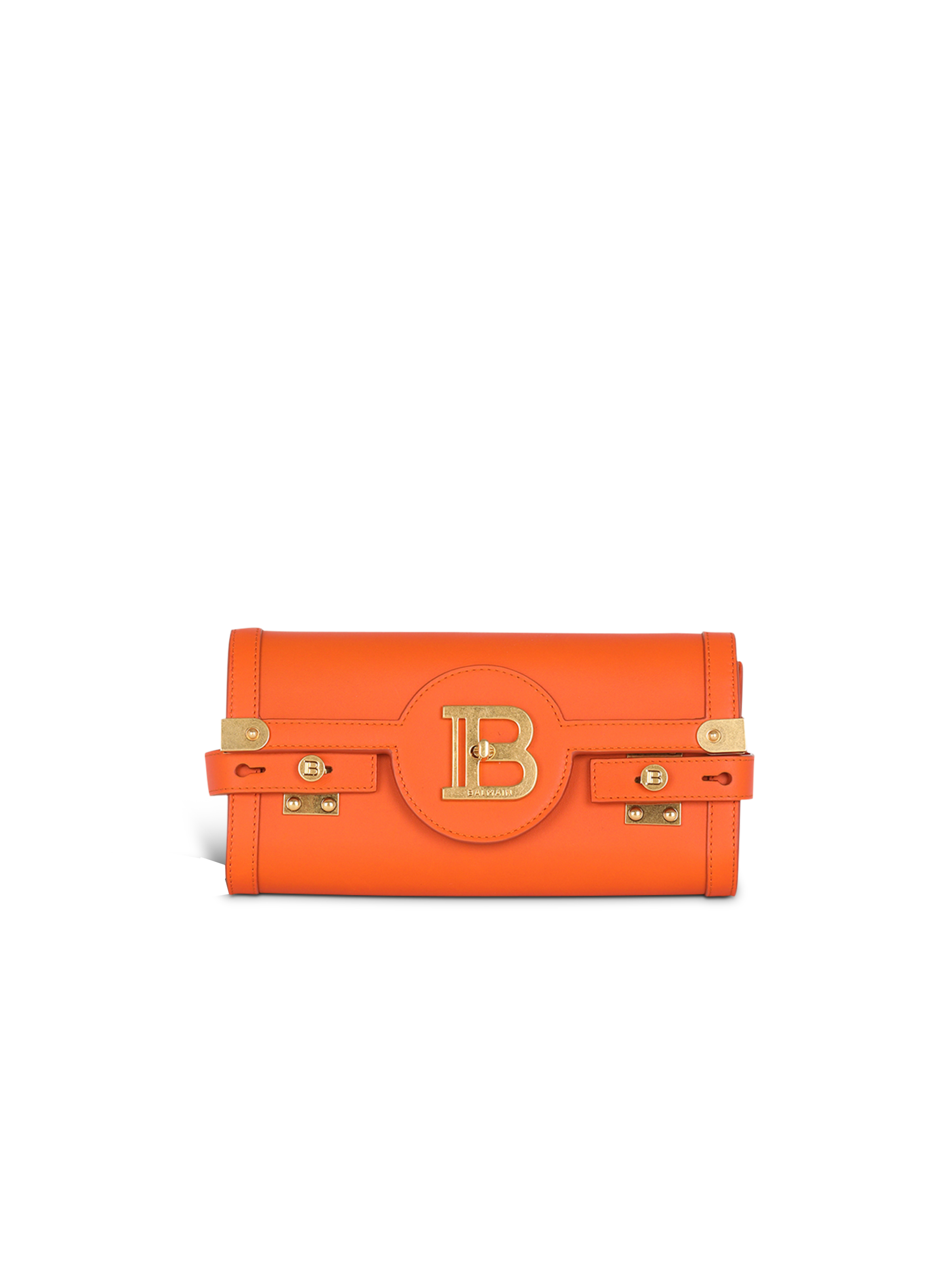 Smooth leather B-Buzz 23 clutch bag, orange