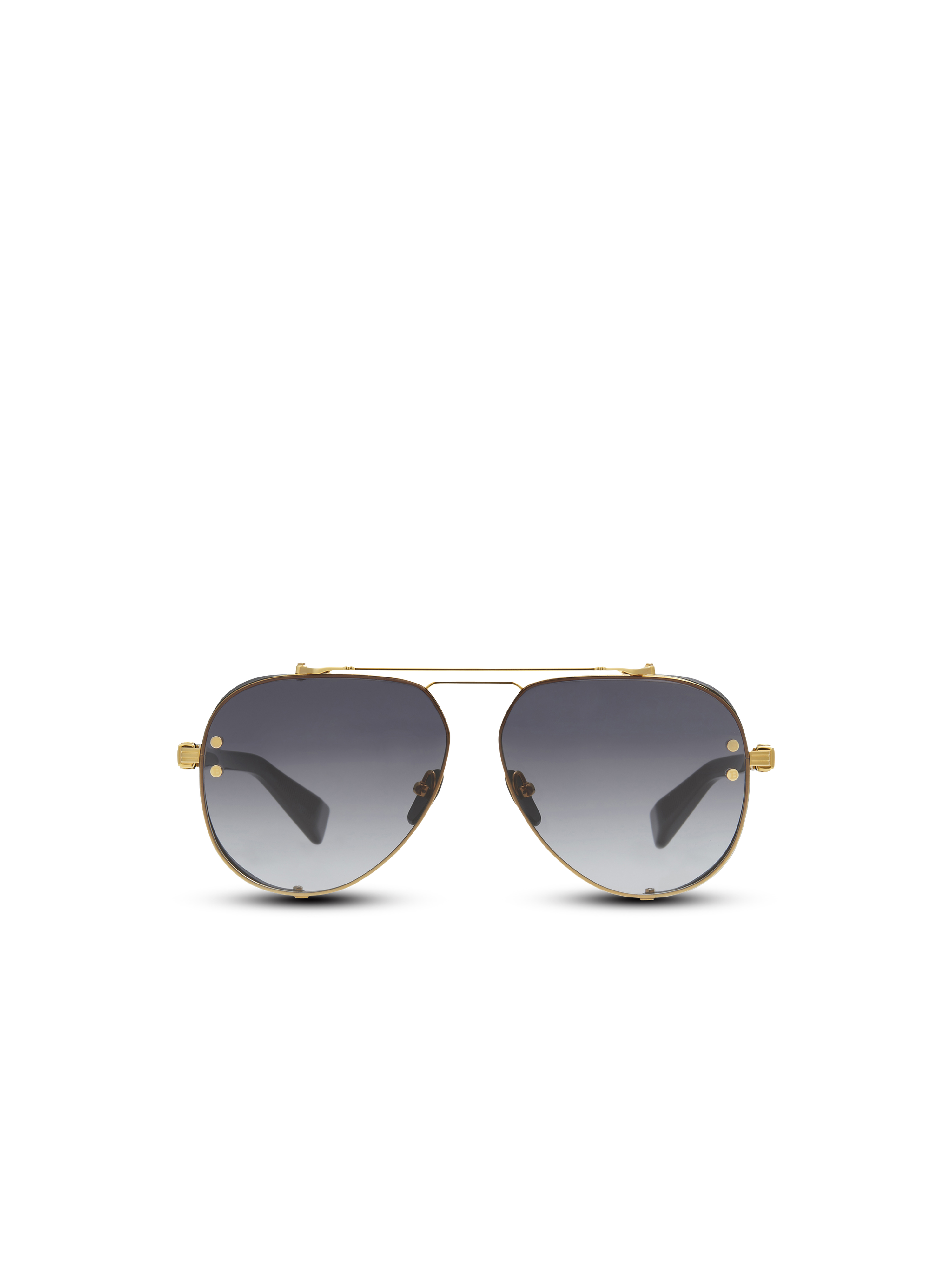 Captaine sunglasses, gold, hi-res