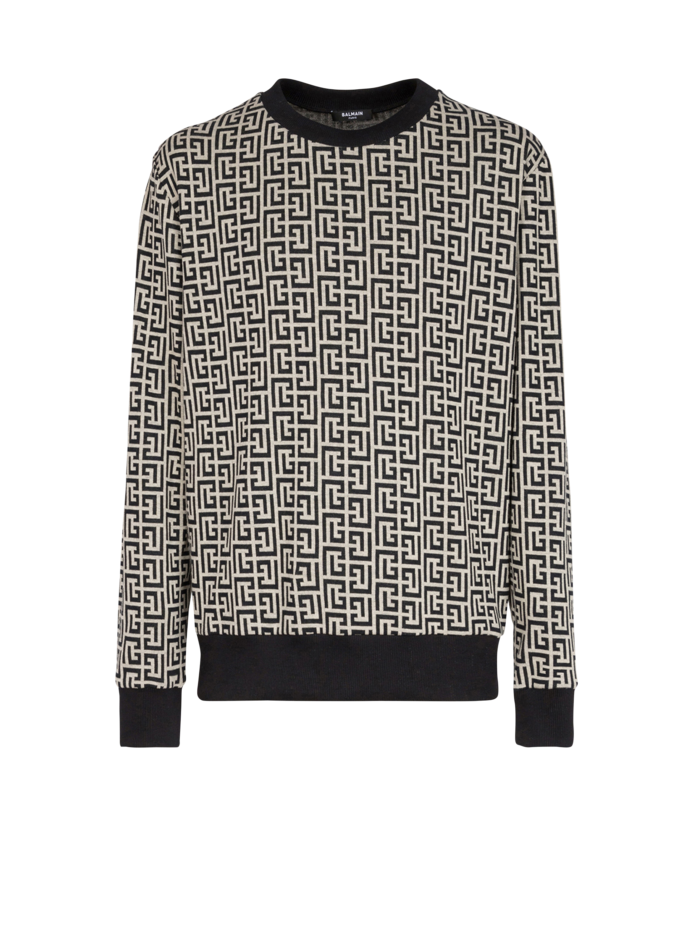 Jersey sweatshirt with Balmain monogram 