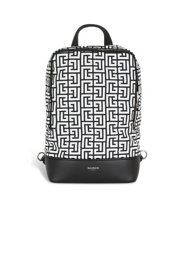 Bicolor nylon City crossbody backpack